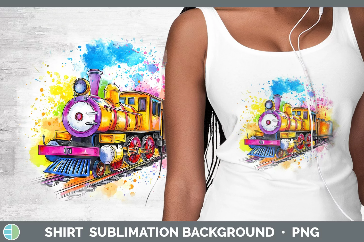 GorgeousWatercolor Splash Toy Shirt design.