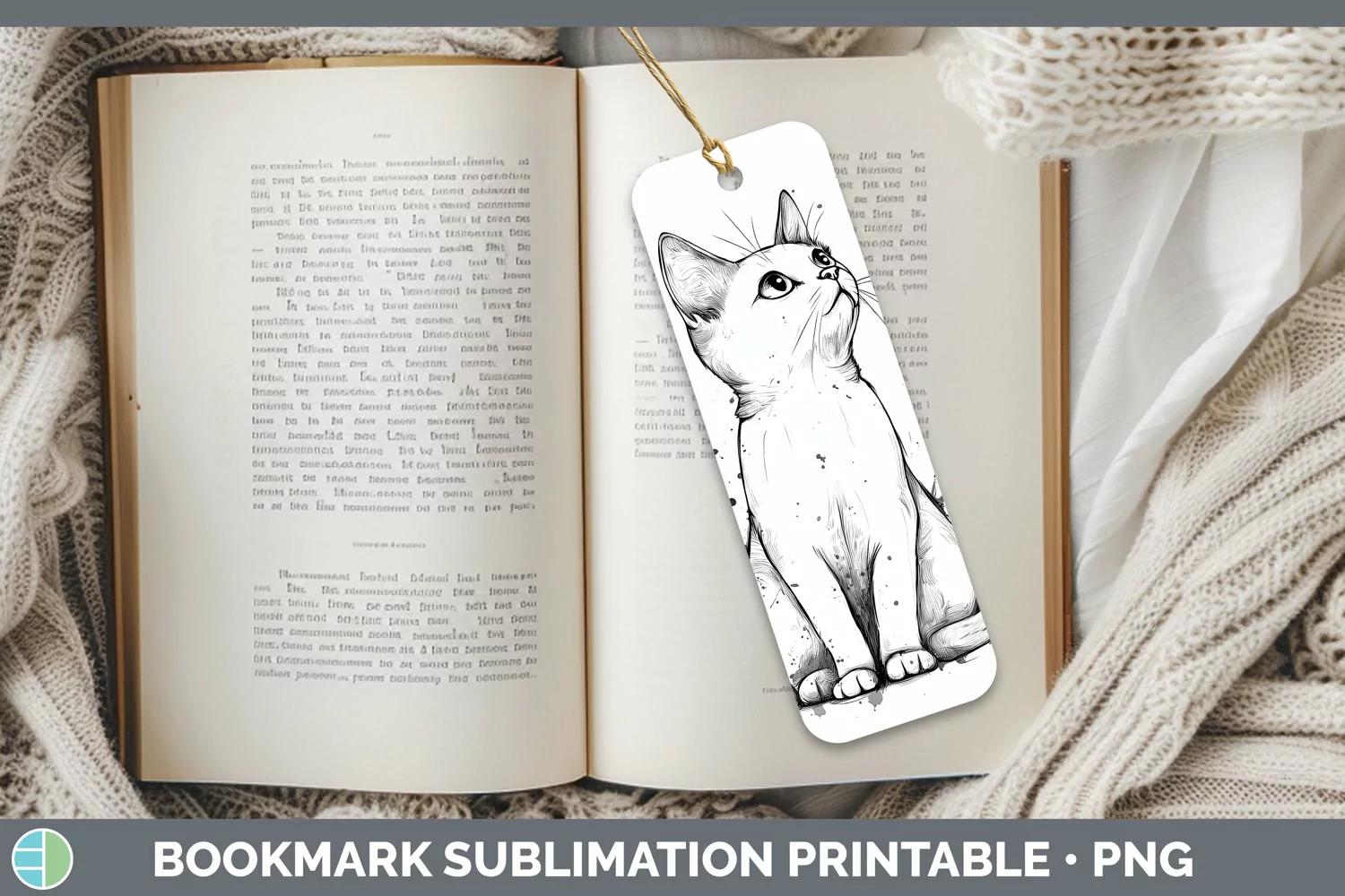 GorgeousWatercolor Splash Bookmark design.
