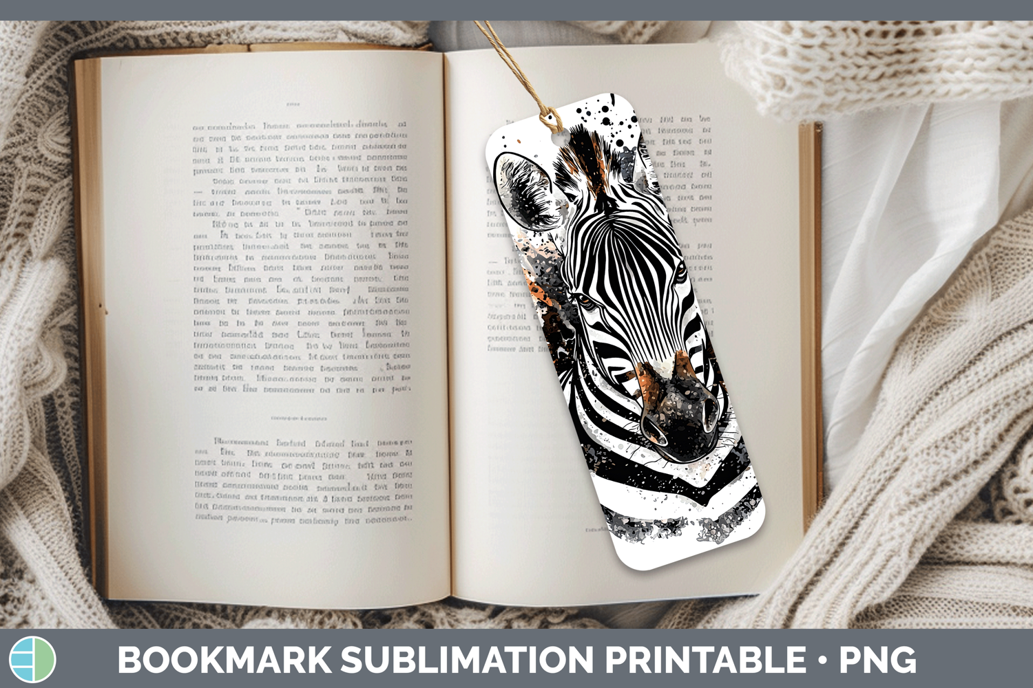 GorgeousWatercolor Splash Bookmark design.