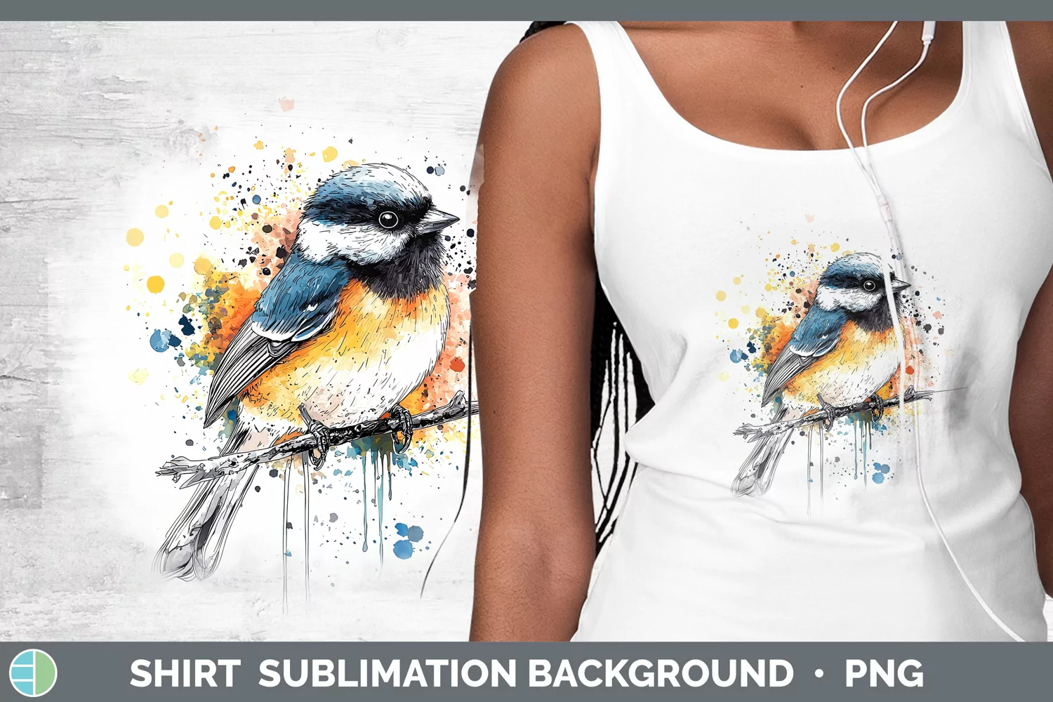 GorgeousWatercolor Splatter Shirt design.
