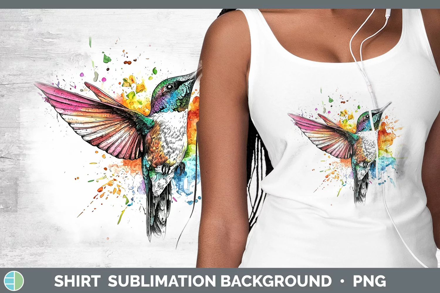 GorgeousWatercolor Splatter Shirt design.