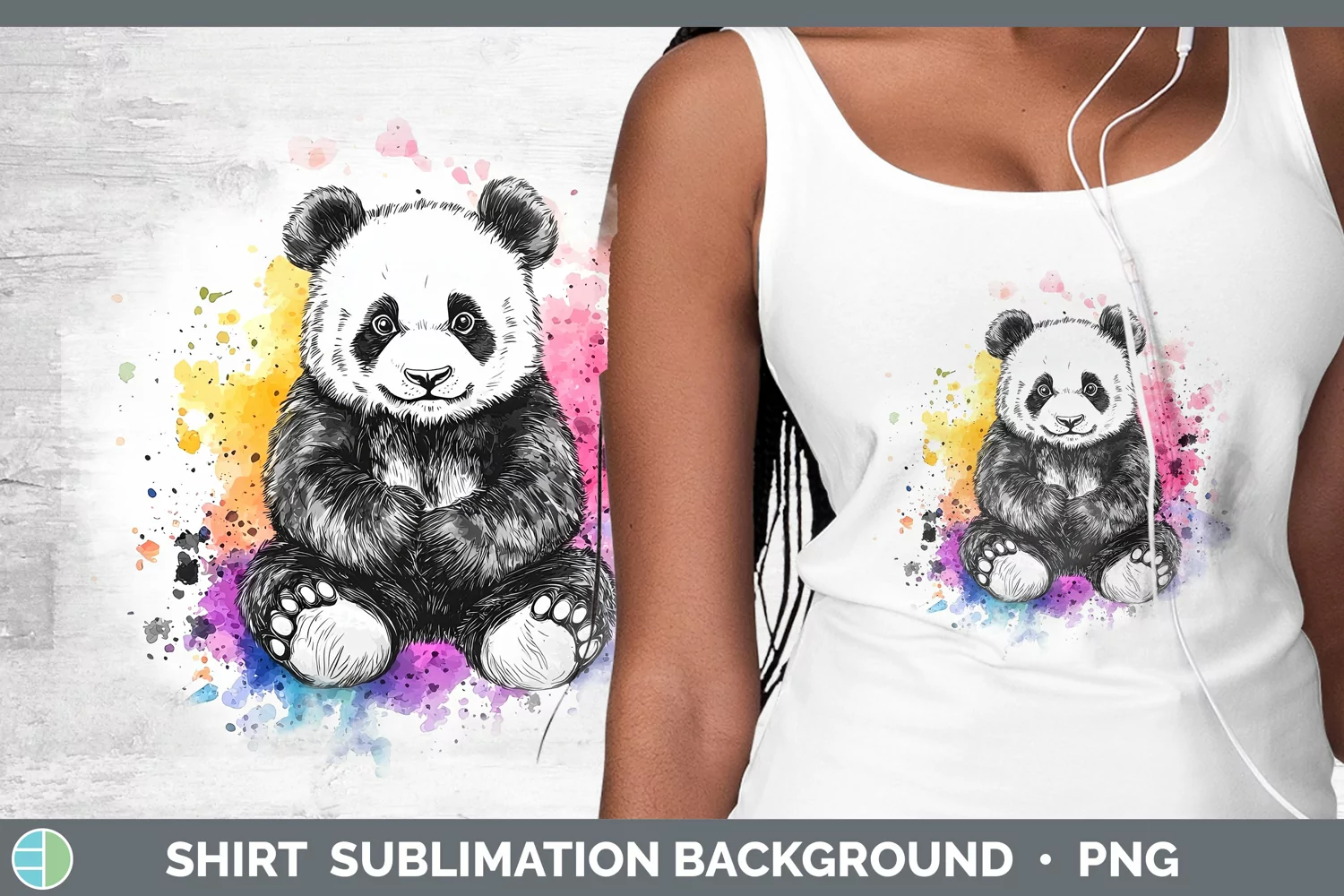 GorgeousWatercolor Splatter Shirt design.