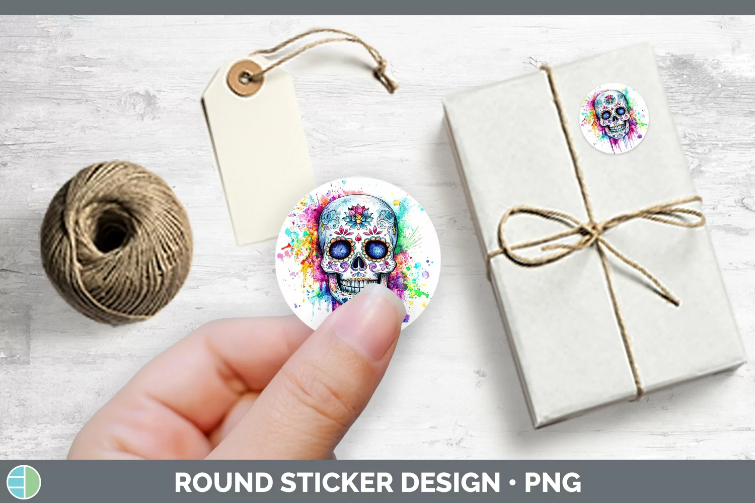 GorgeousWatercolor Splatter Stickers design.