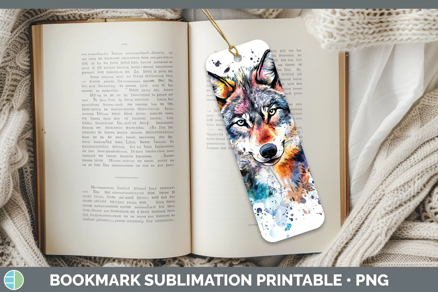 GorgeousWatercolor Splatter Bookmark design.