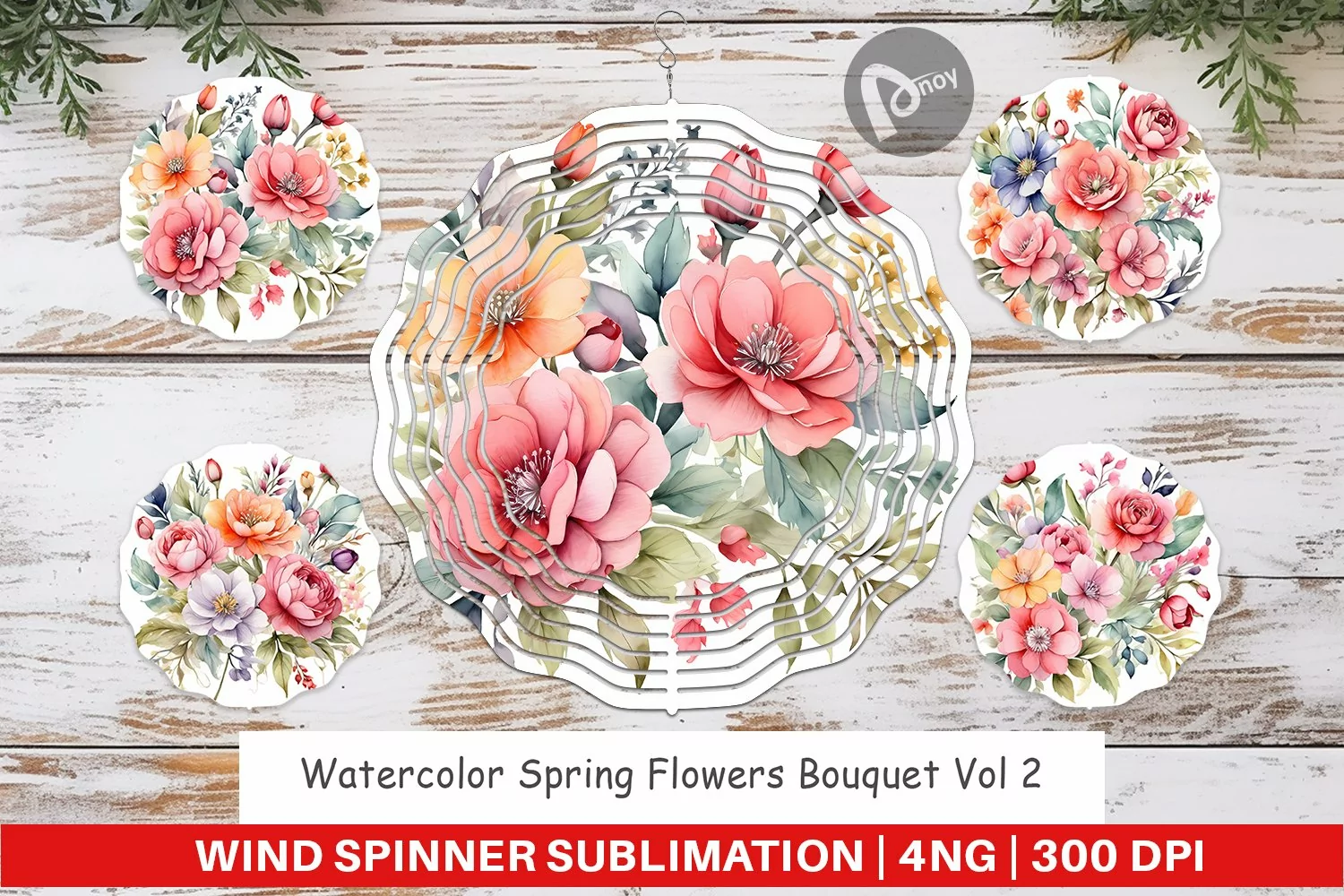 Wind Spinner Spring Flowers Bouquet product image 1
