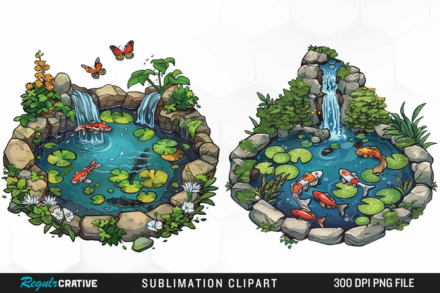 Watercolor Spring Garden Collection Art Clipart product image 1