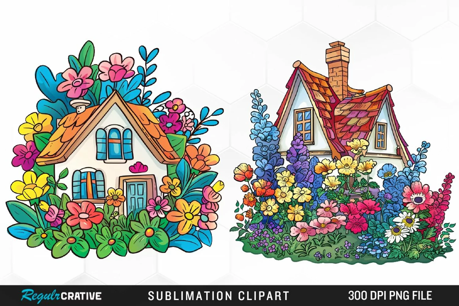 Watercolor Spring Garden Collection Clipart product image 1