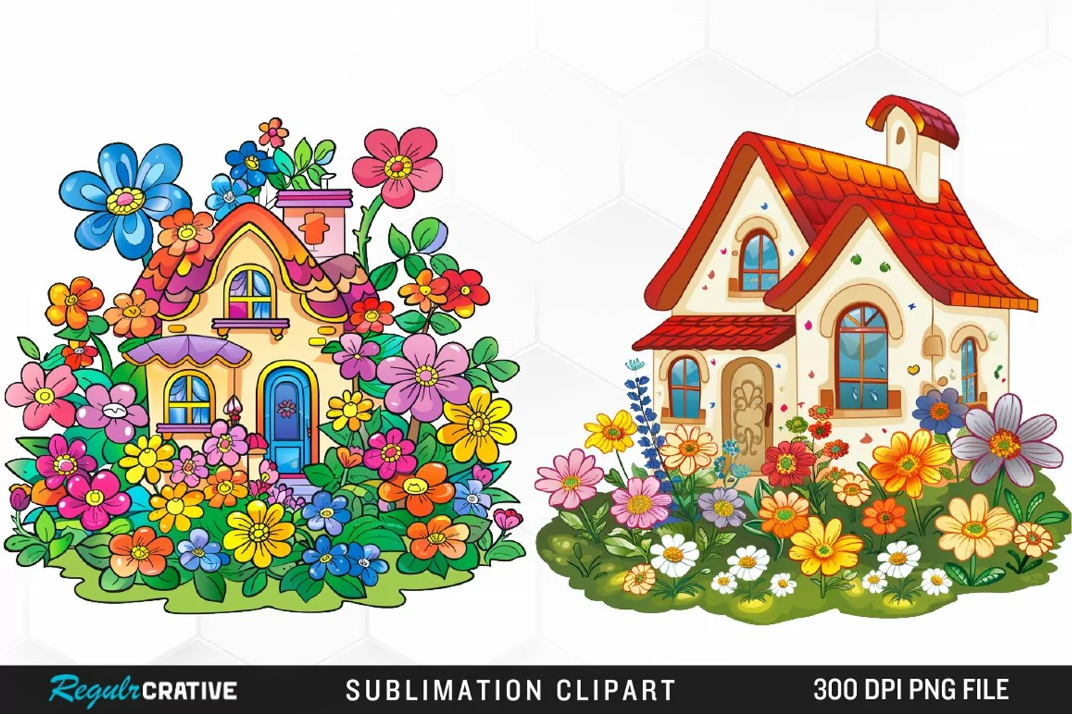 Watercolor Spring Garden Collection Clipart product image 1
