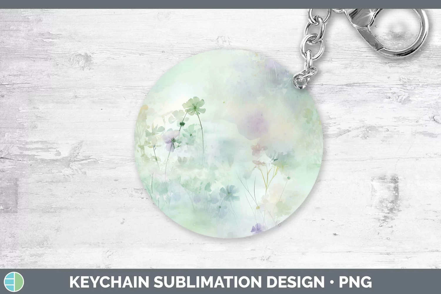 GorgeousWatercolor Keychain design.