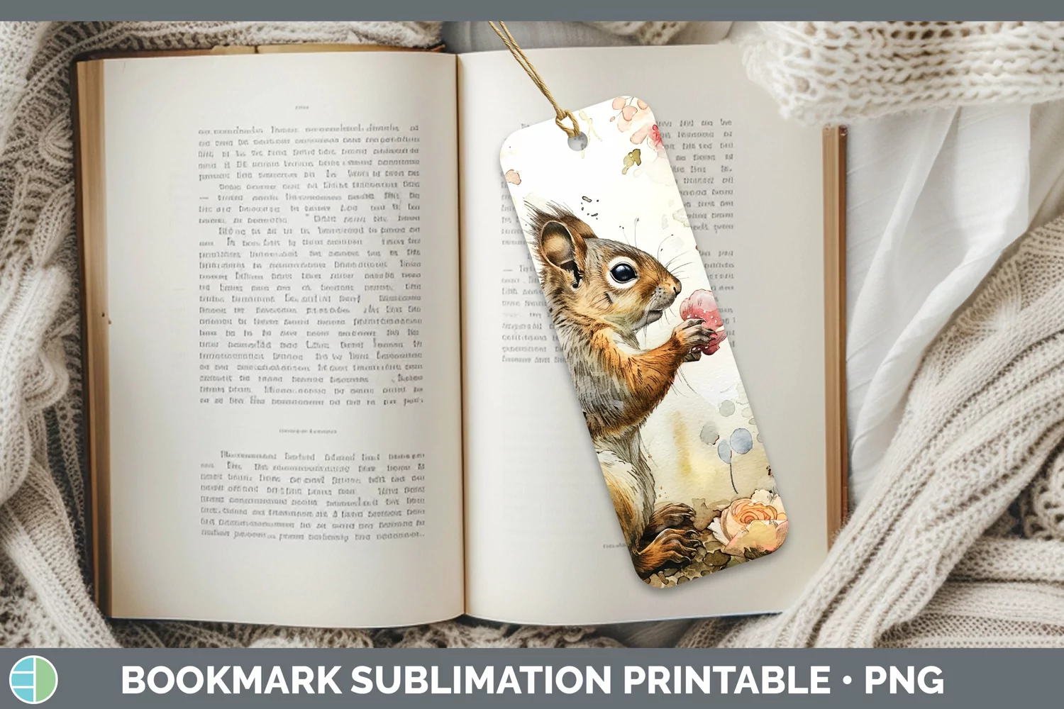 GorgeousWatercolor Bookmark design.