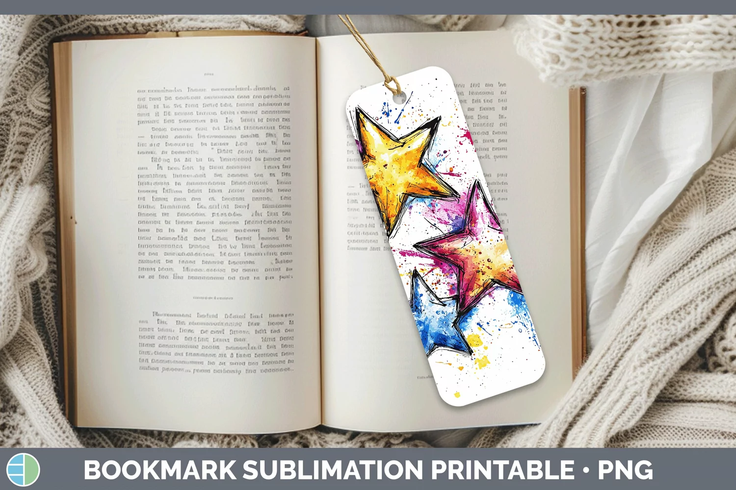 GorgeousWatercolor Bookmark design.