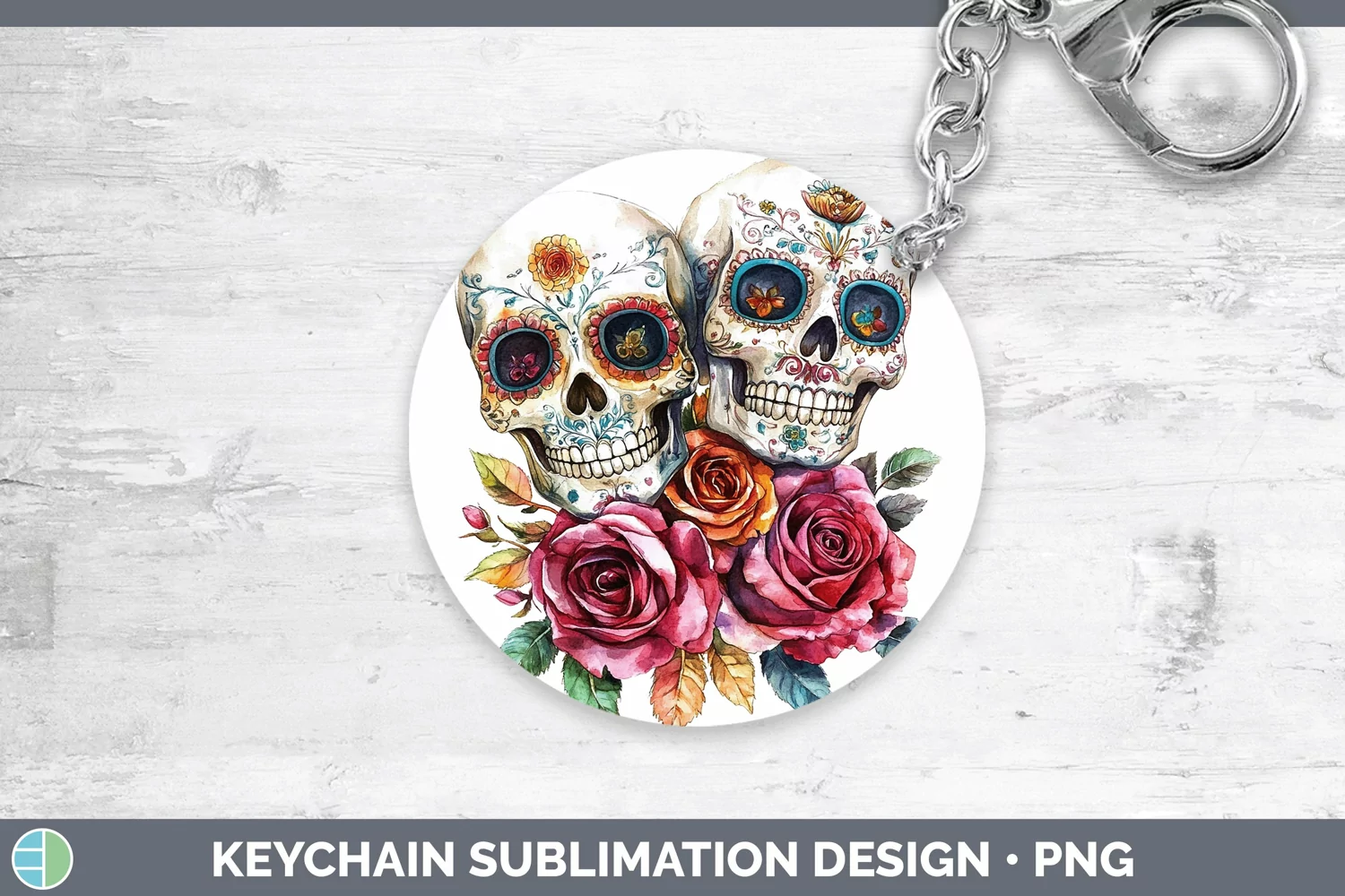 GorgeousWatercolor Keychain design.