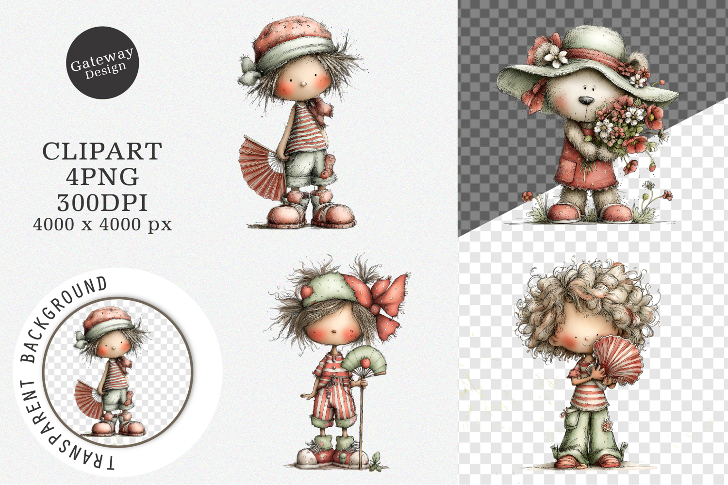 Watercolor Summer Clipart product image 1