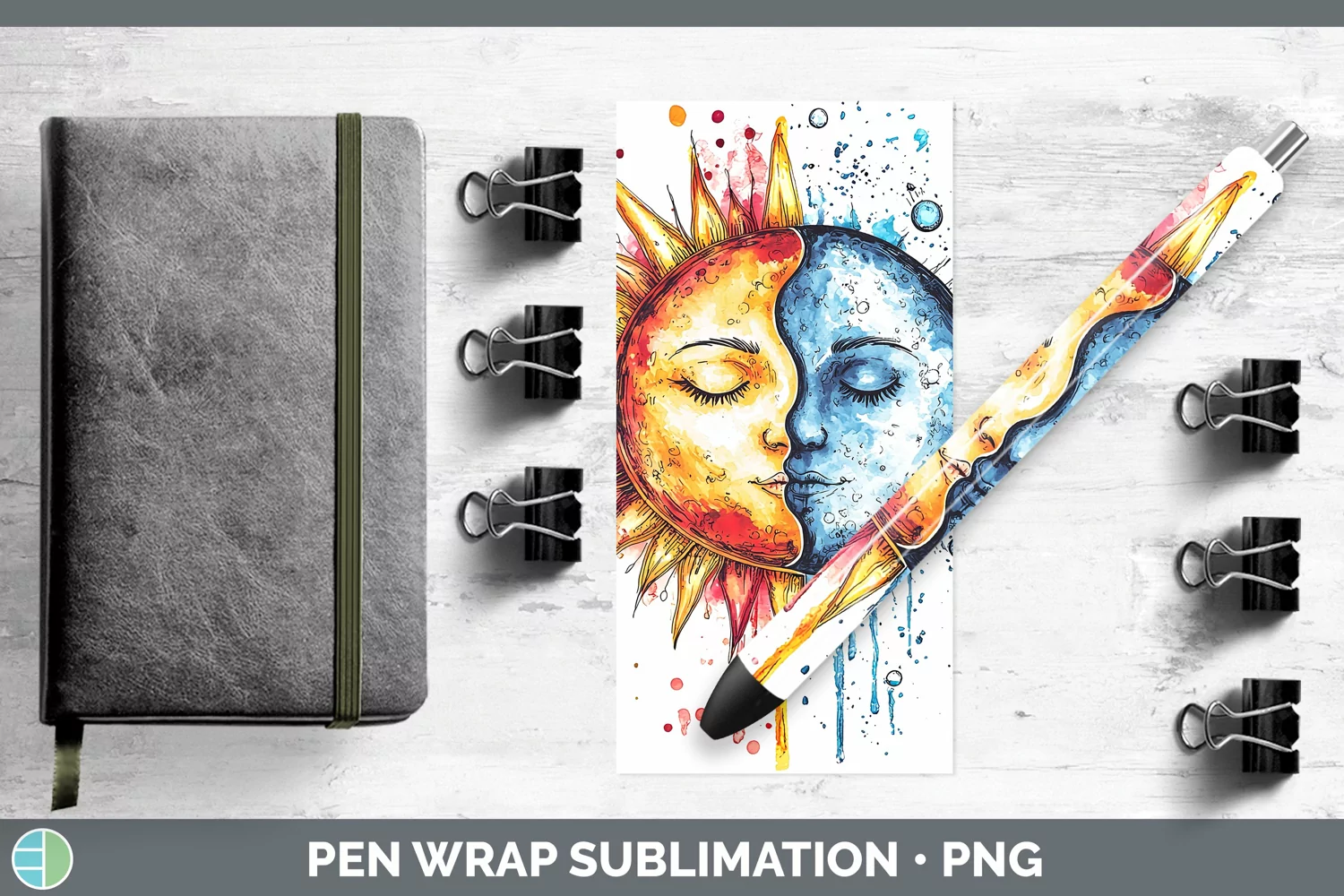 GorgeousWatercolor Pen Wrap design.