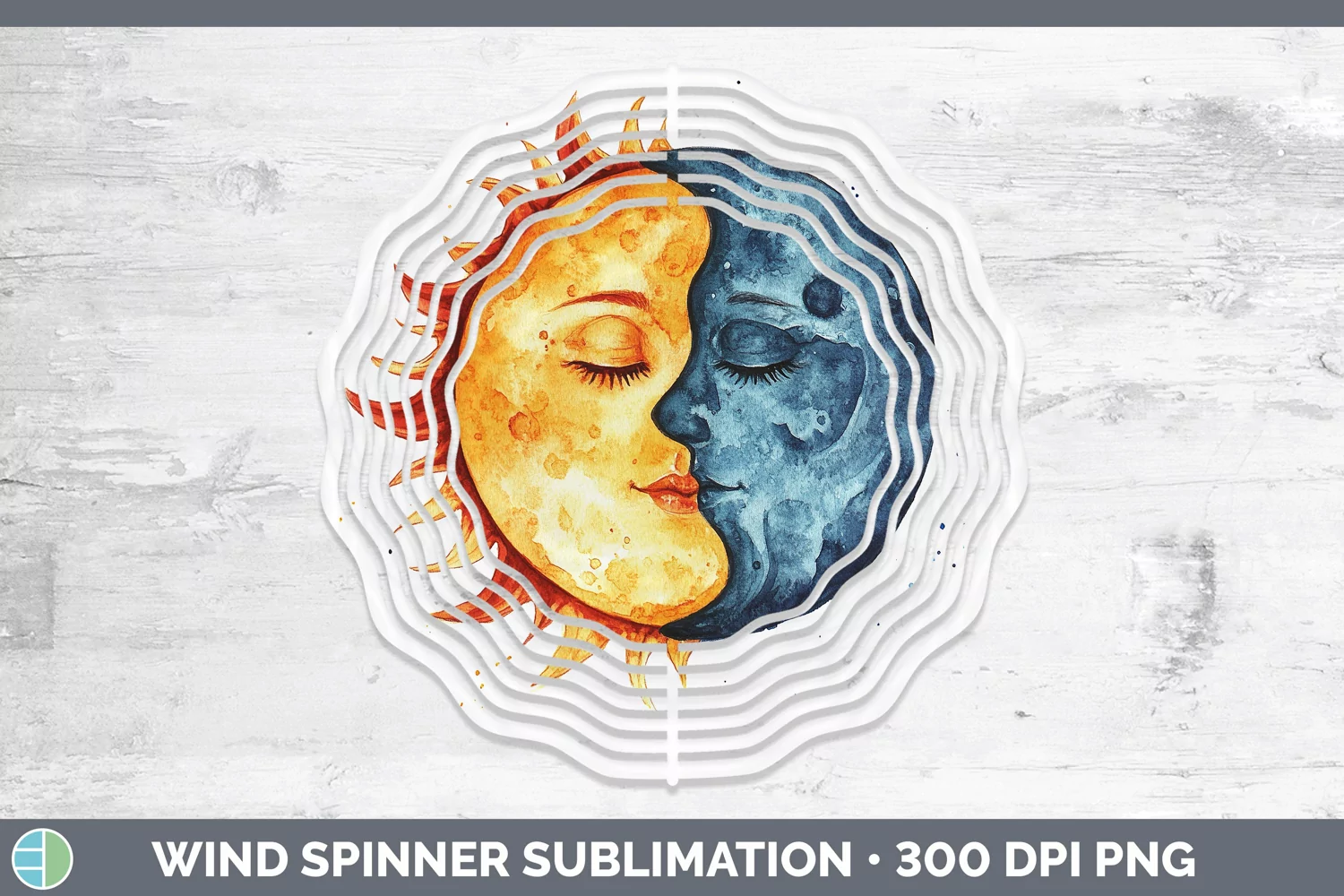 GorgeousWatercolor Wind Spinner design.