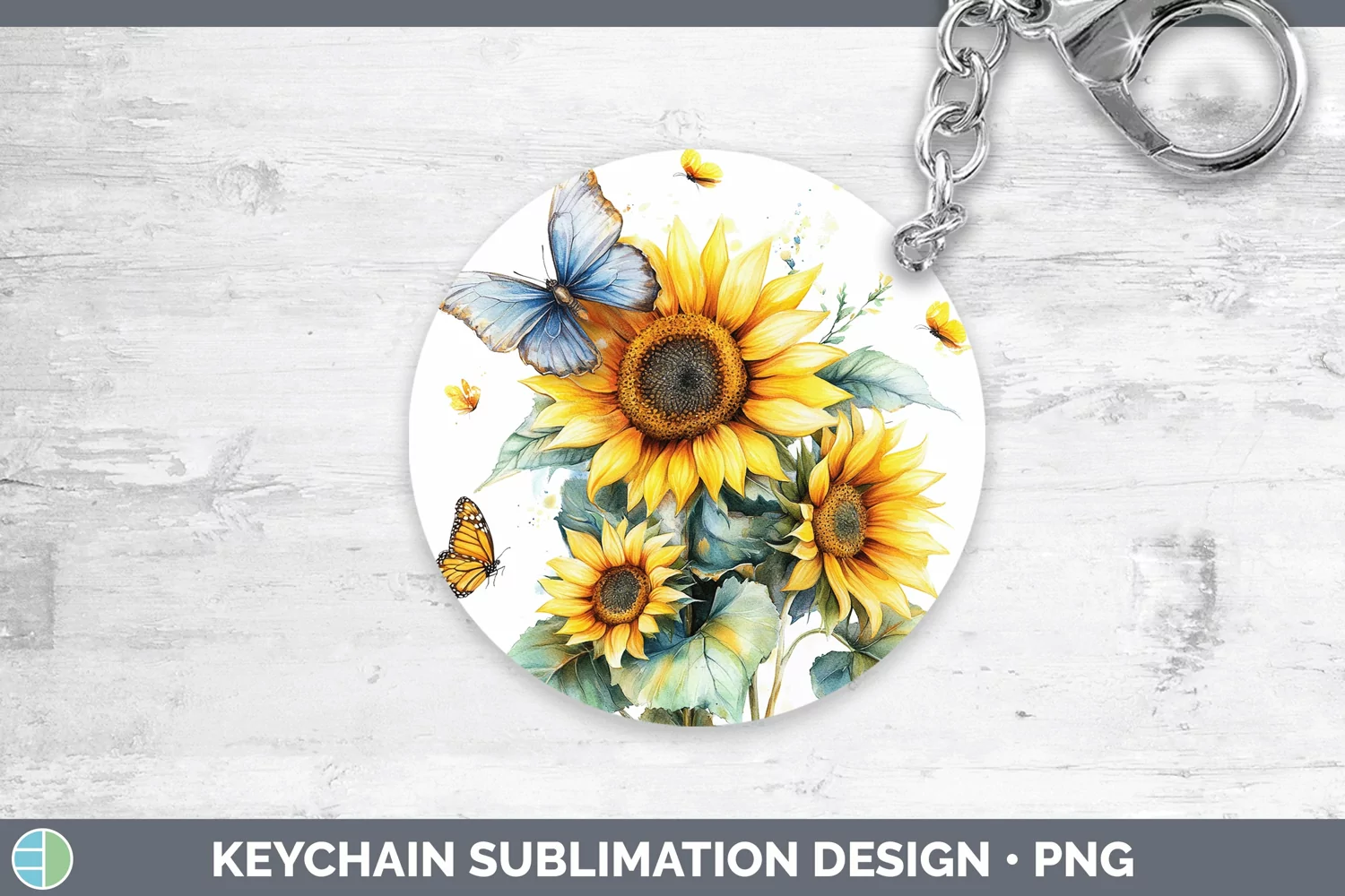 GorgeousWatercolor Keychain design.