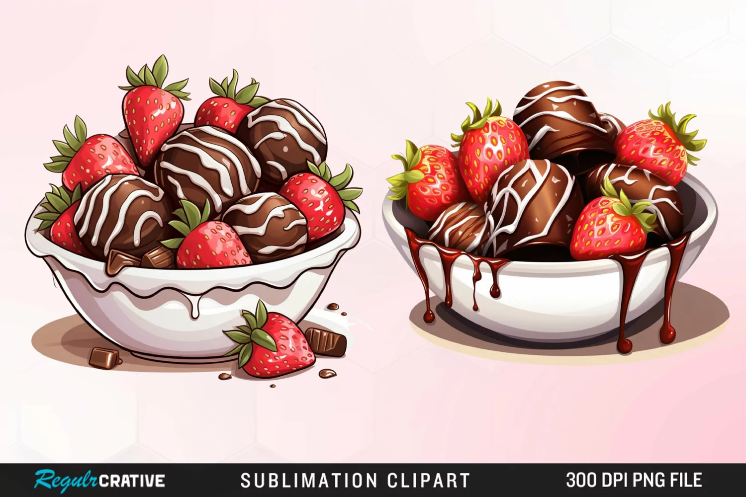 Watercolor Sweet Valentines Day Graphics Clipart product image 1