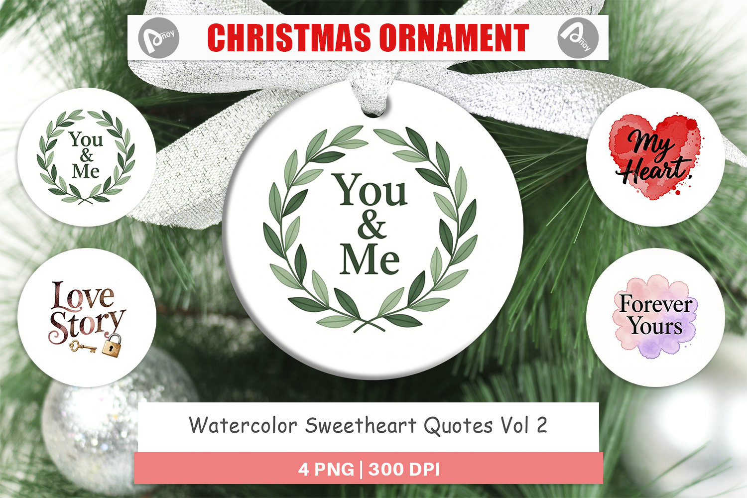 Sweetheart Quotes Ornament product image 1