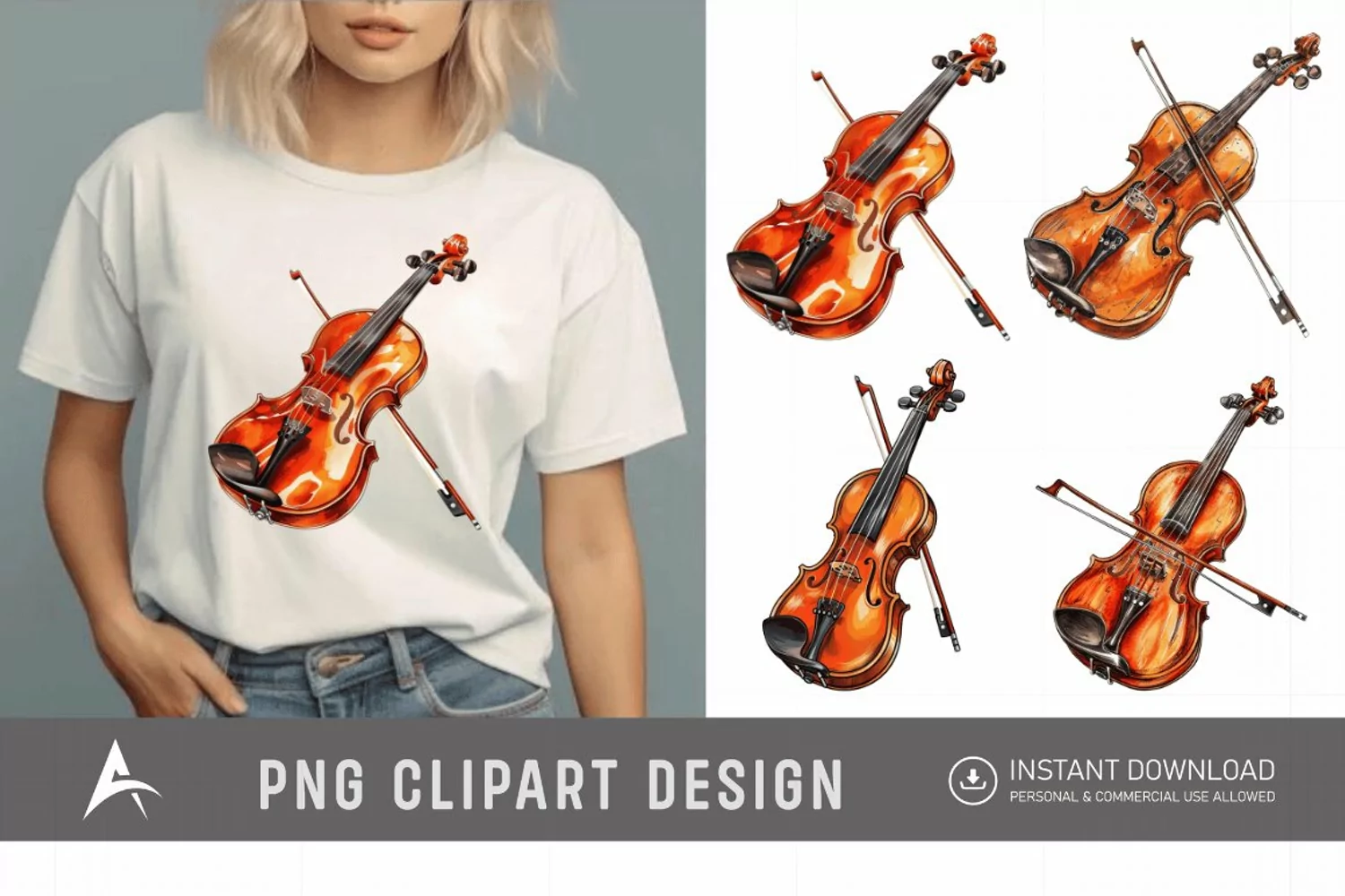Watercolor Tangerine Clipart product image 1