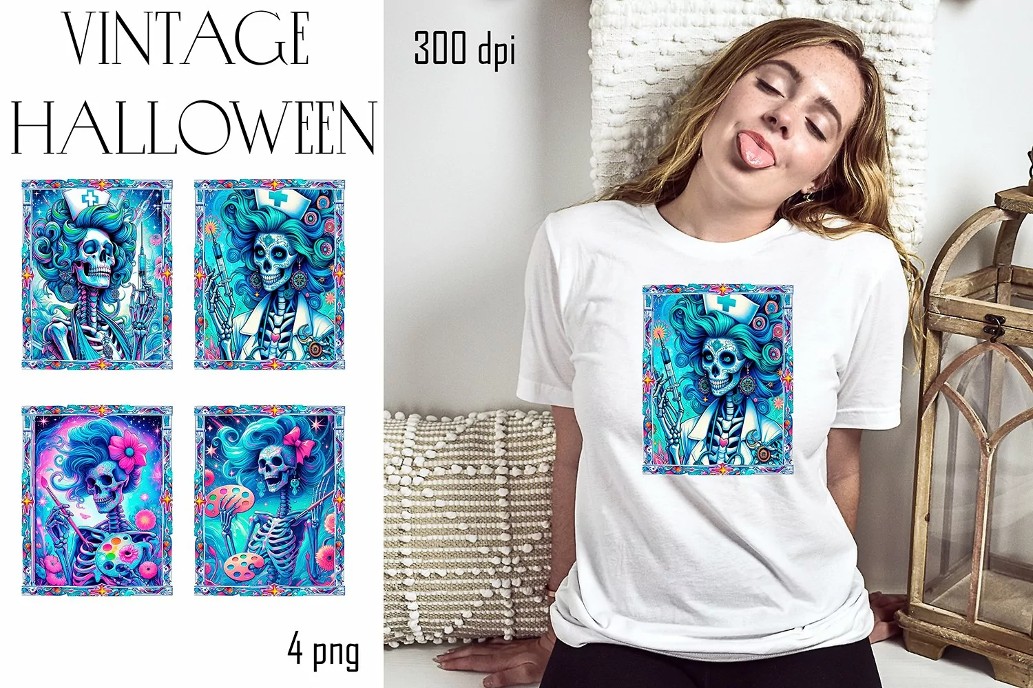 Skeleton Tarot card Sublimation design, Sarcastic PNG product image 1