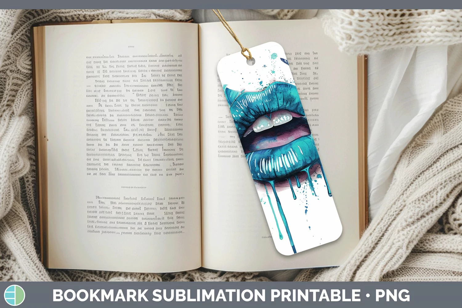 GorgeousWatercolor Bookmark design.