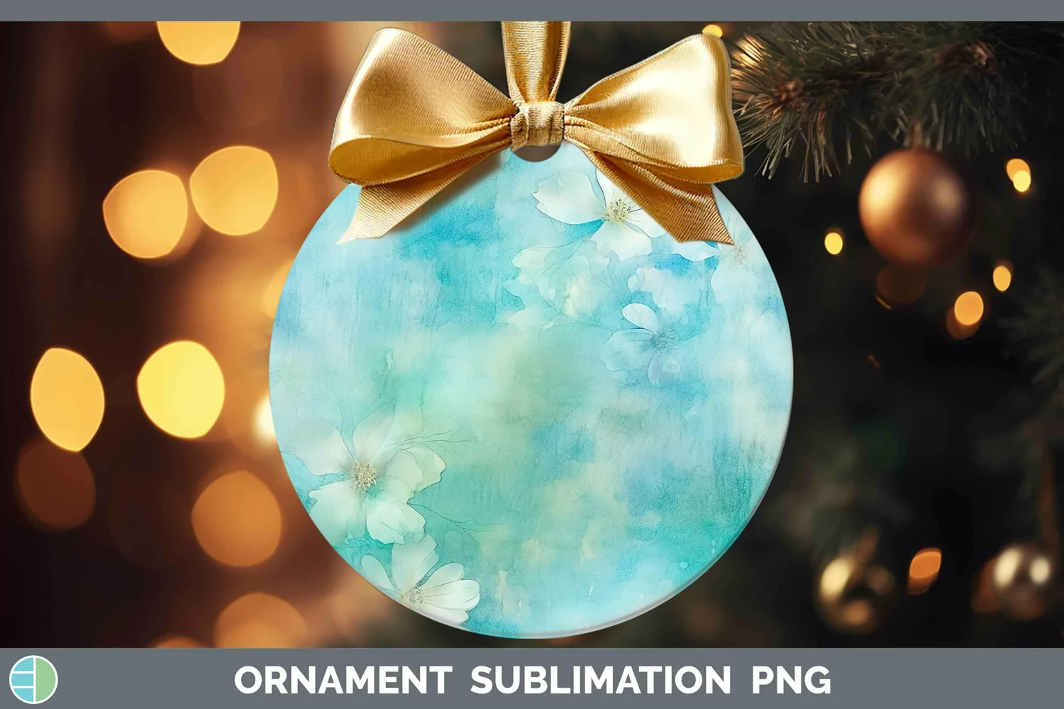 GorgeousWatercolor Ornament design.
