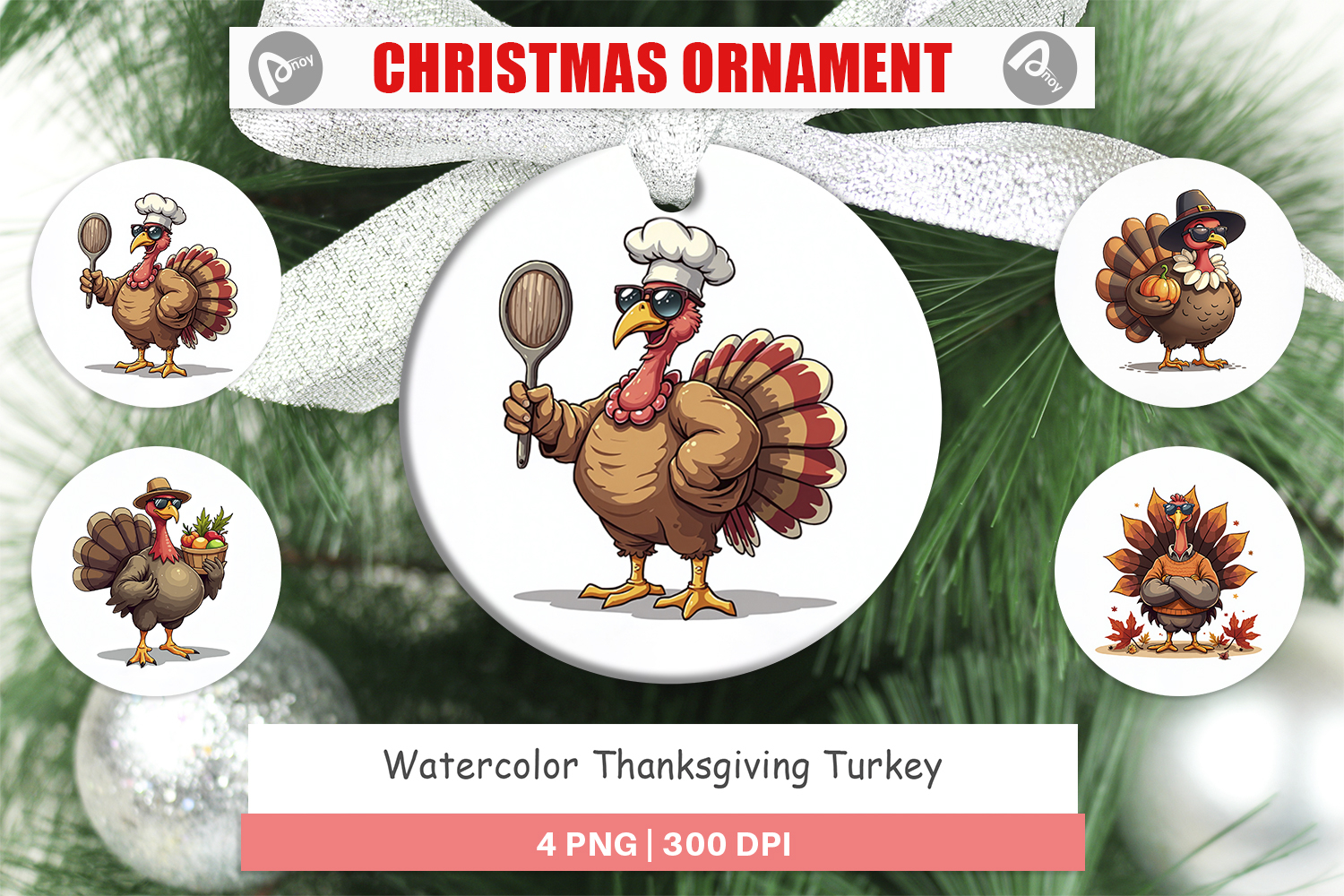Thanksgiving Turkey Ornament product image 1