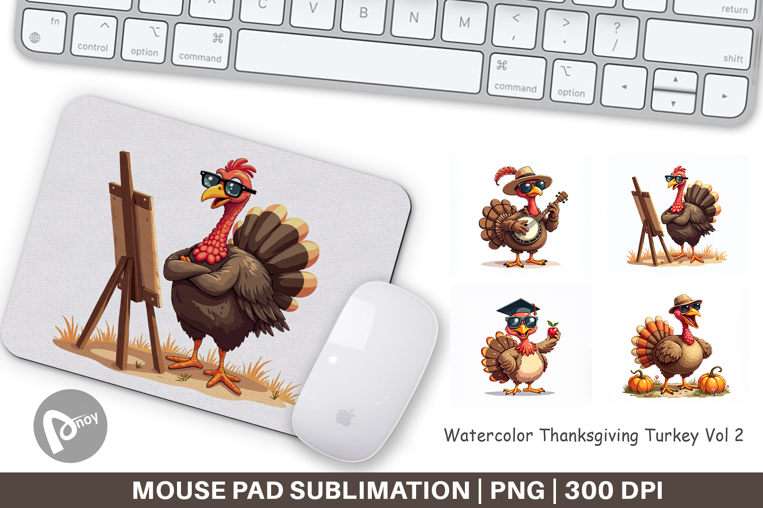 Thanksgiving Turkey Mouse Pad product image 1