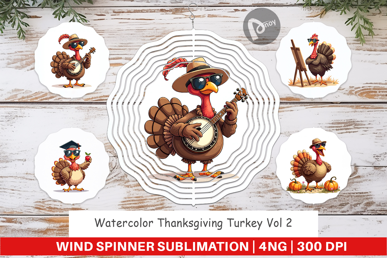 Thanksgiving Turkey Wind Spinner product image 1
