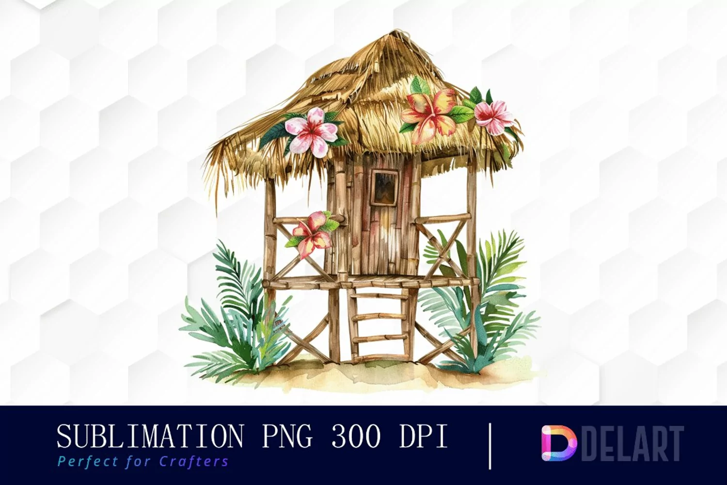 Tiki Hut Graphics Clipart product image 1