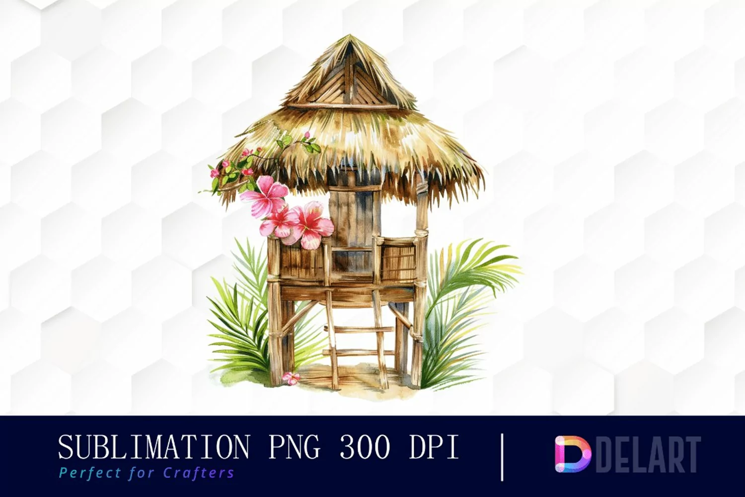 Tiki Hut Graphics Clipart product image 1