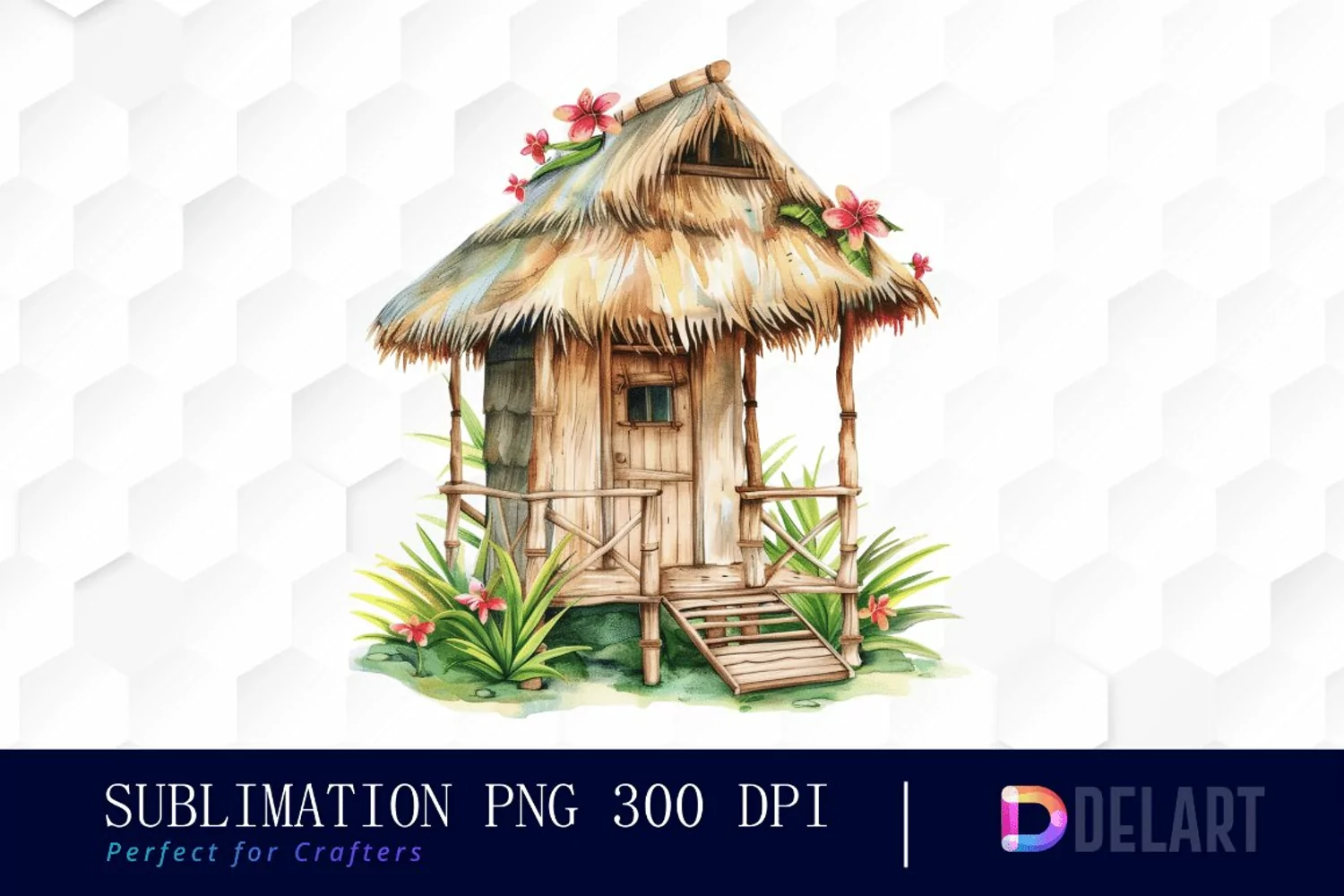 Tiki Hut Graphics Clipart product image 1