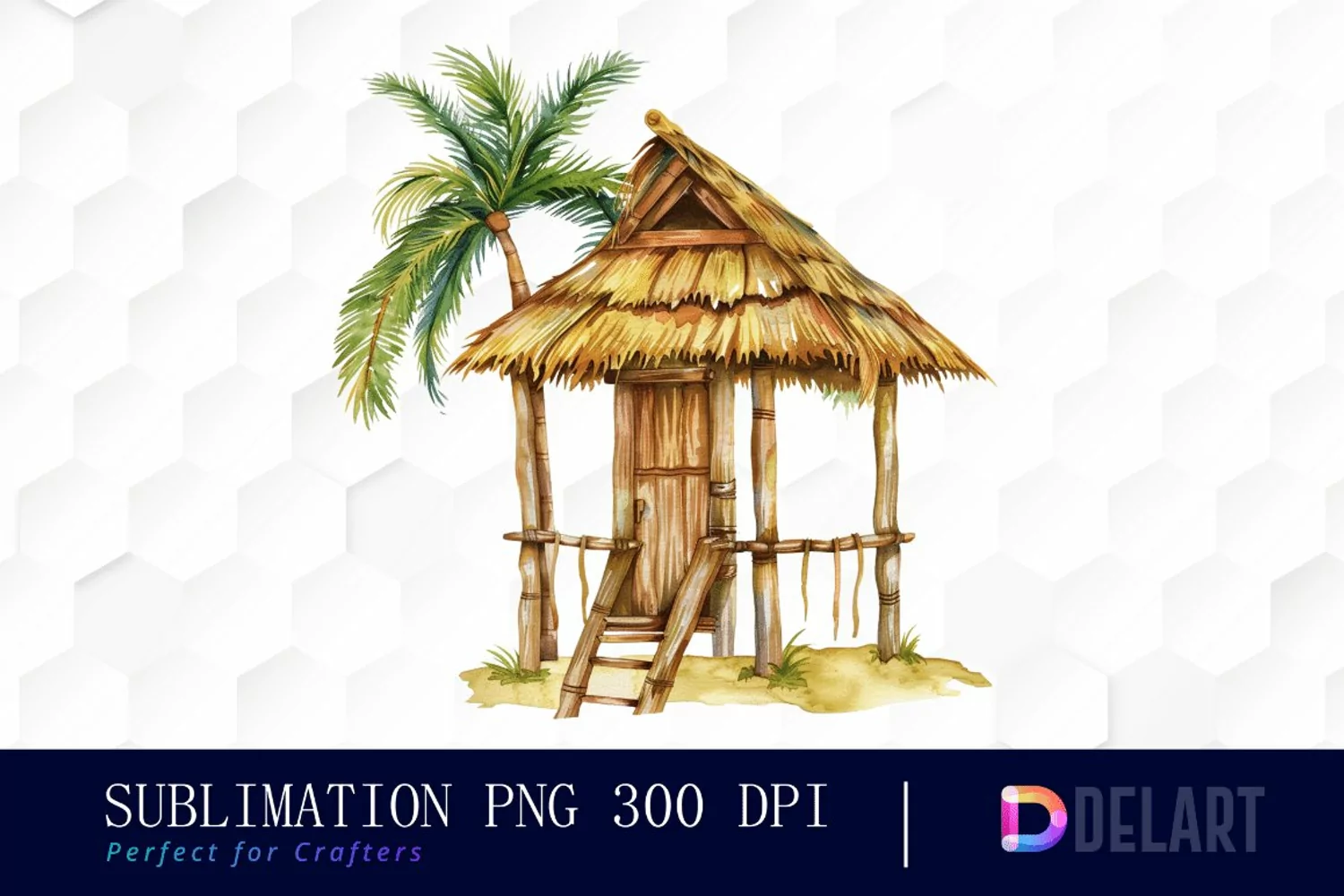 Tiki Hut Graphics Clipart product image 1