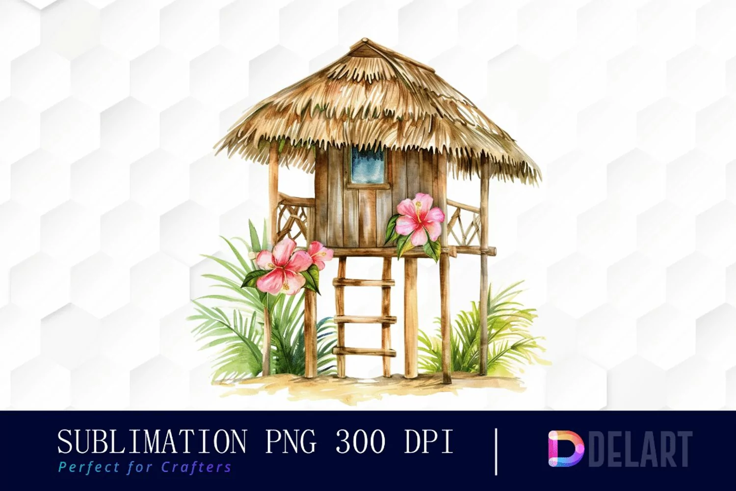 Tiki Hut Graphics Clipart product image 1