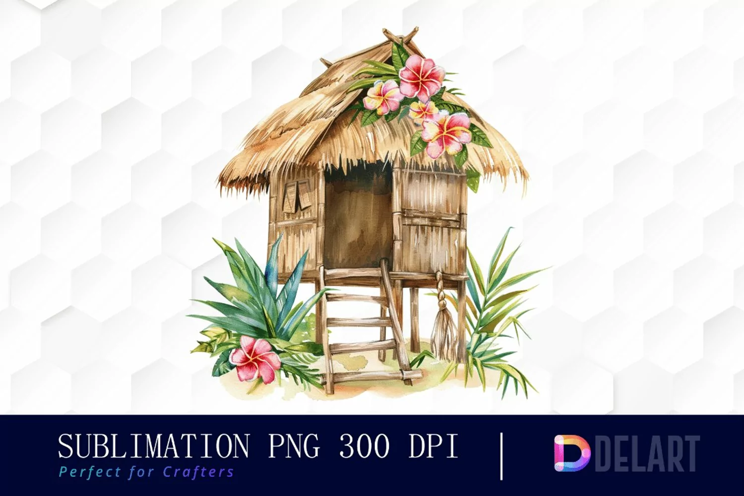 Tiki Hut Graphics Clipart product image 1