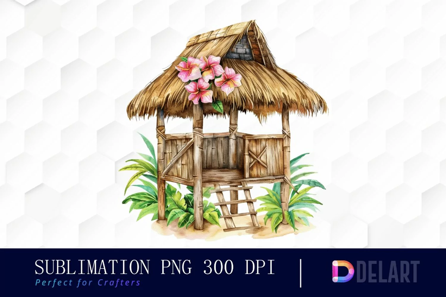 Tiki Hut Graphics Clipart product image 1