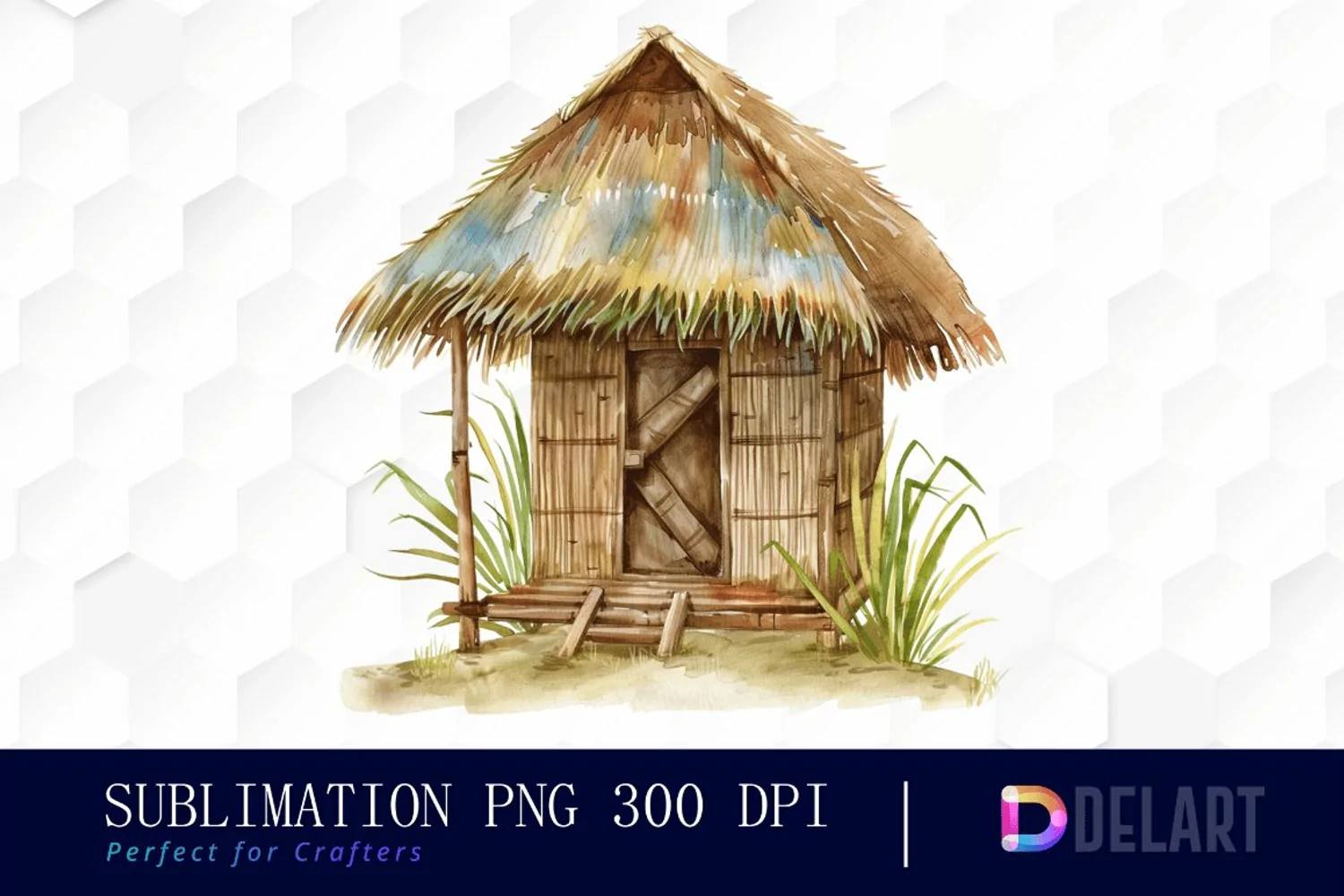 Tiki Hut Graphics Clipart product image 1