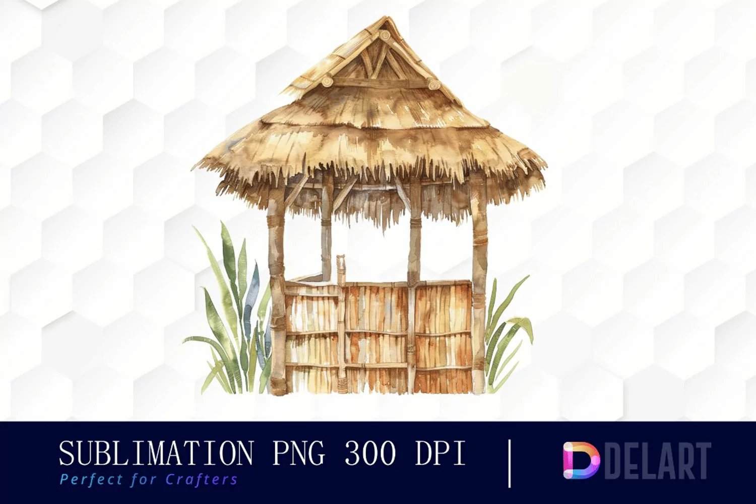 Tiki Hut Graphics Clipart product image 1