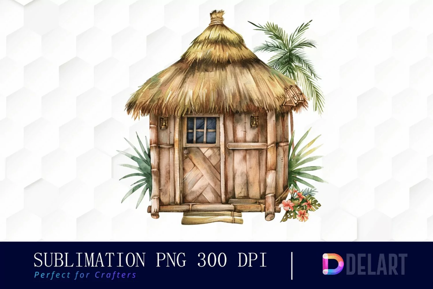 Tiki Hut Graphics Clipart product image 1