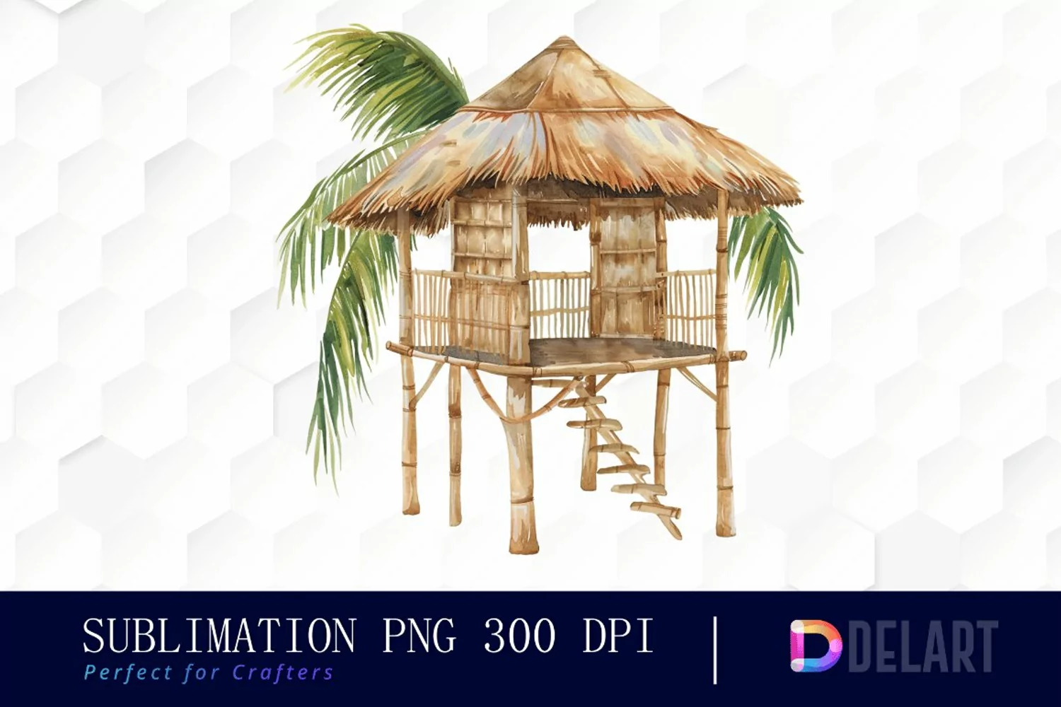 Tiki Hut Graphics Clipart product image 1