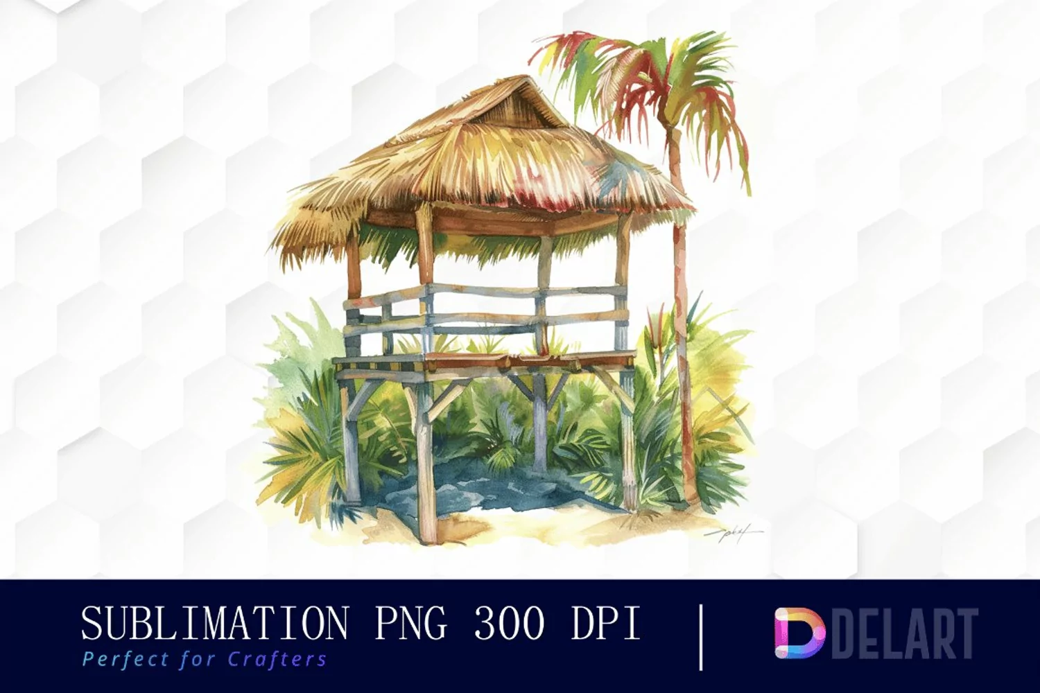 Tiki Hut Graphics Clipart product image 1