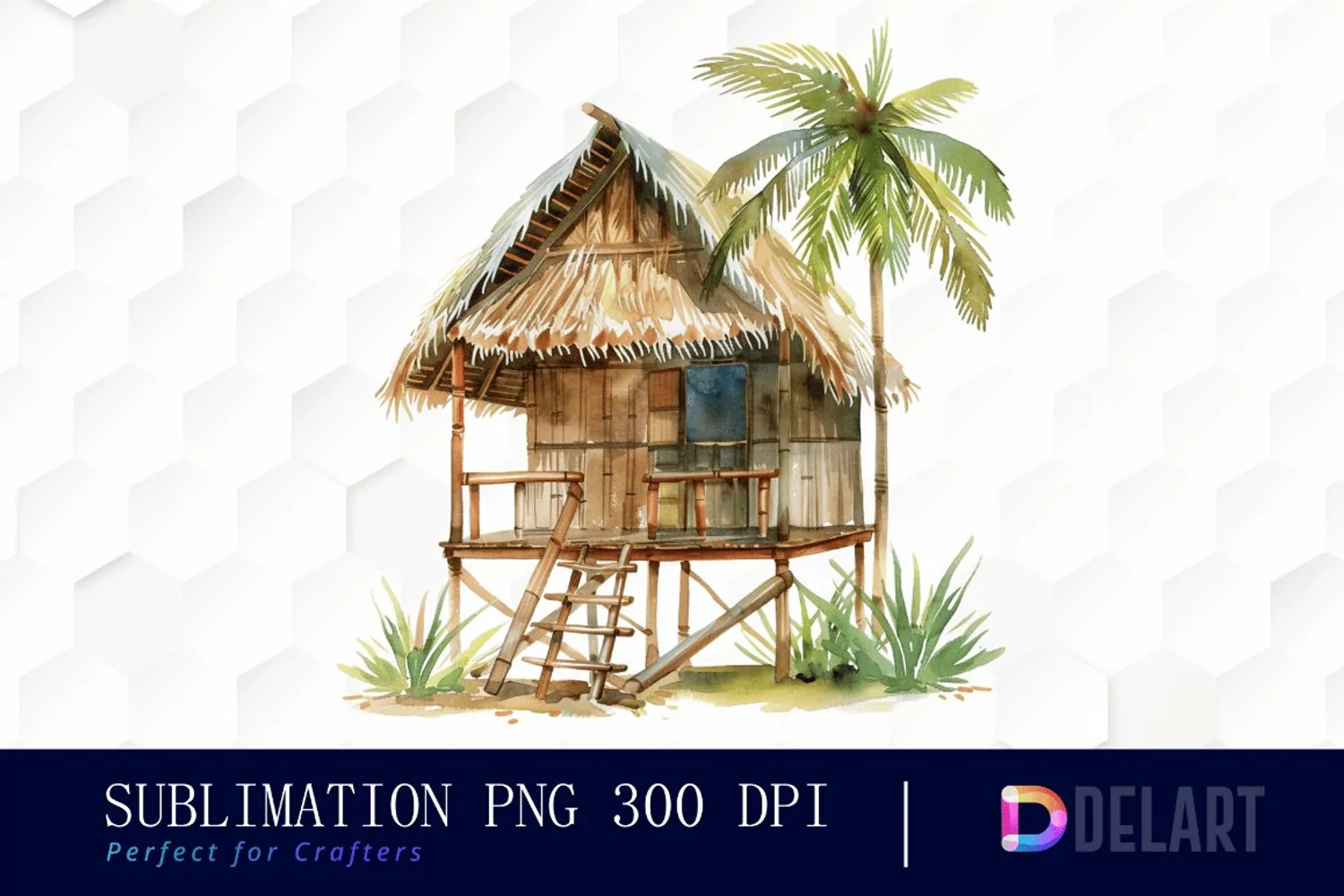 Tiki Hut Graphics Clipart product image 1