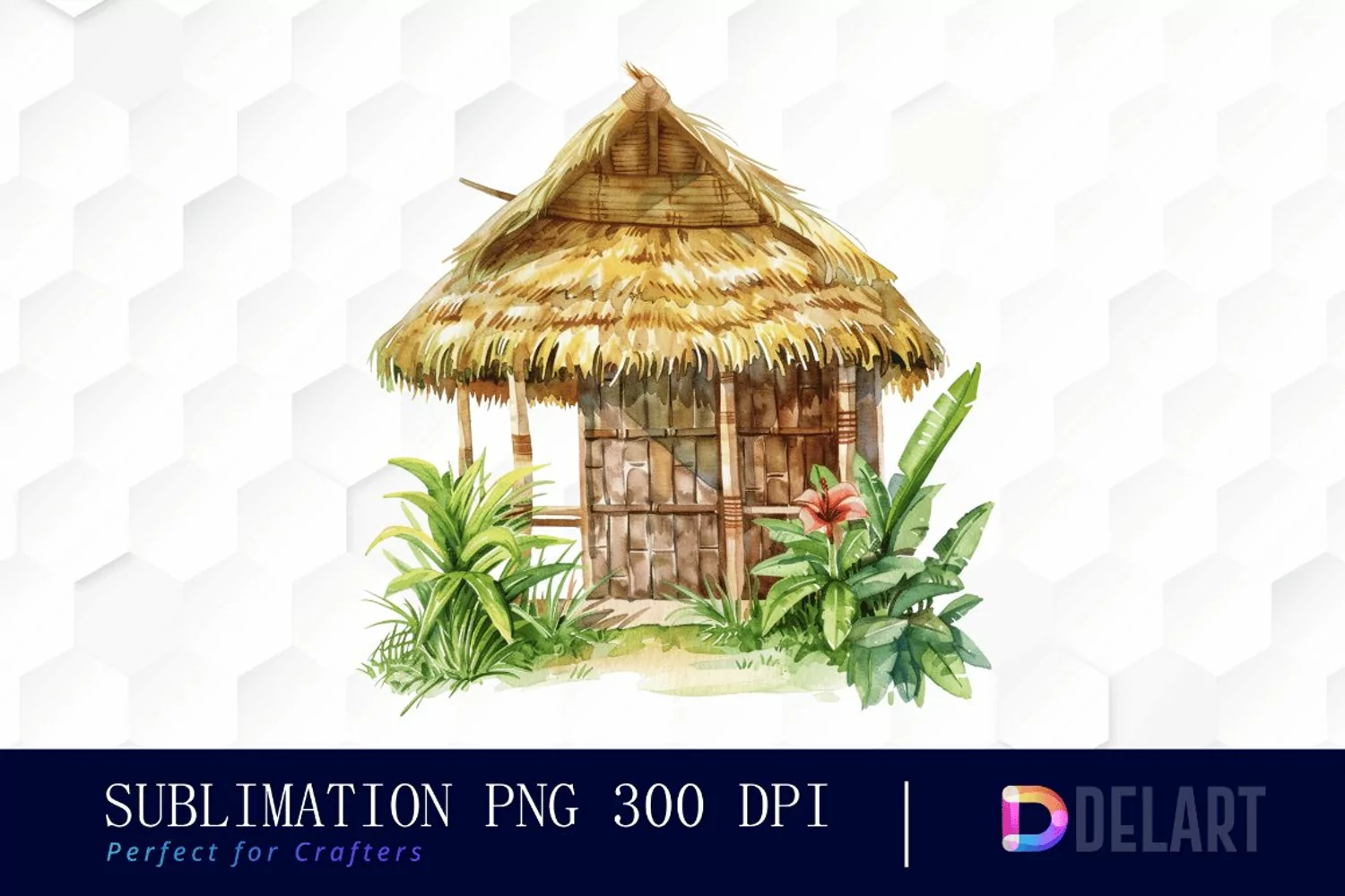 Tiki Hut Graphics Clipart product image 1