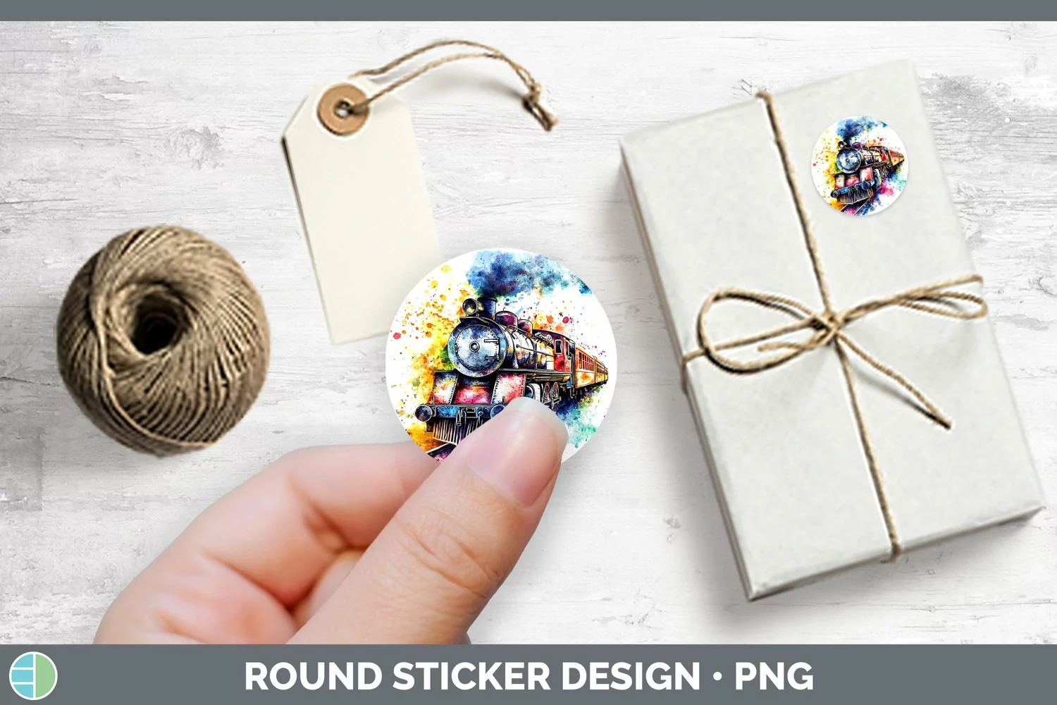 GorgeousWatercolor Stickers design.
