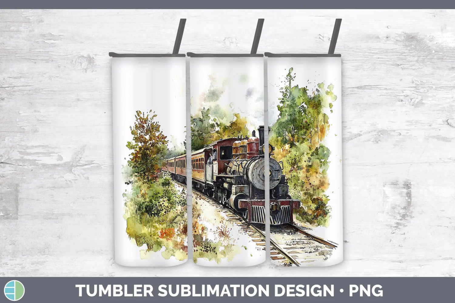 GorgeousWatercolor Tumbler design.
