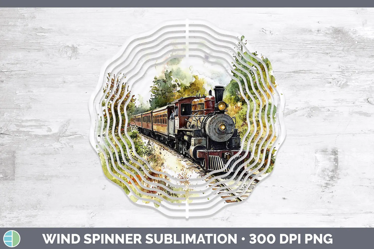 GorgeousWatercolor Wind Spinner design.