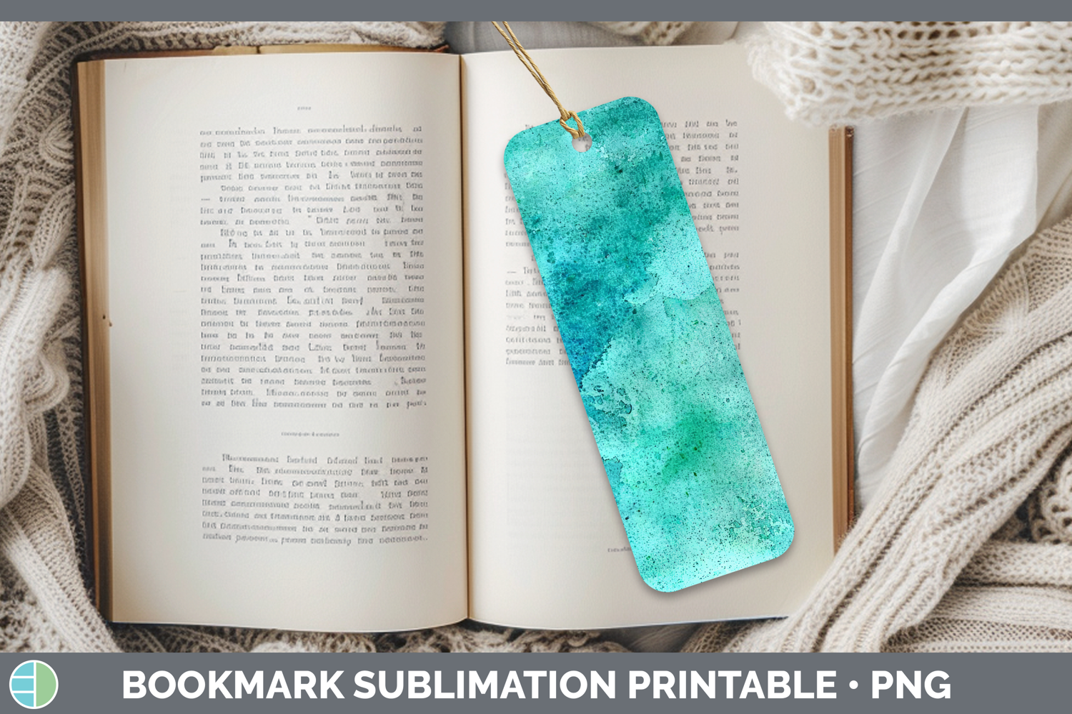GorgeousWatercolor Bookmark design.