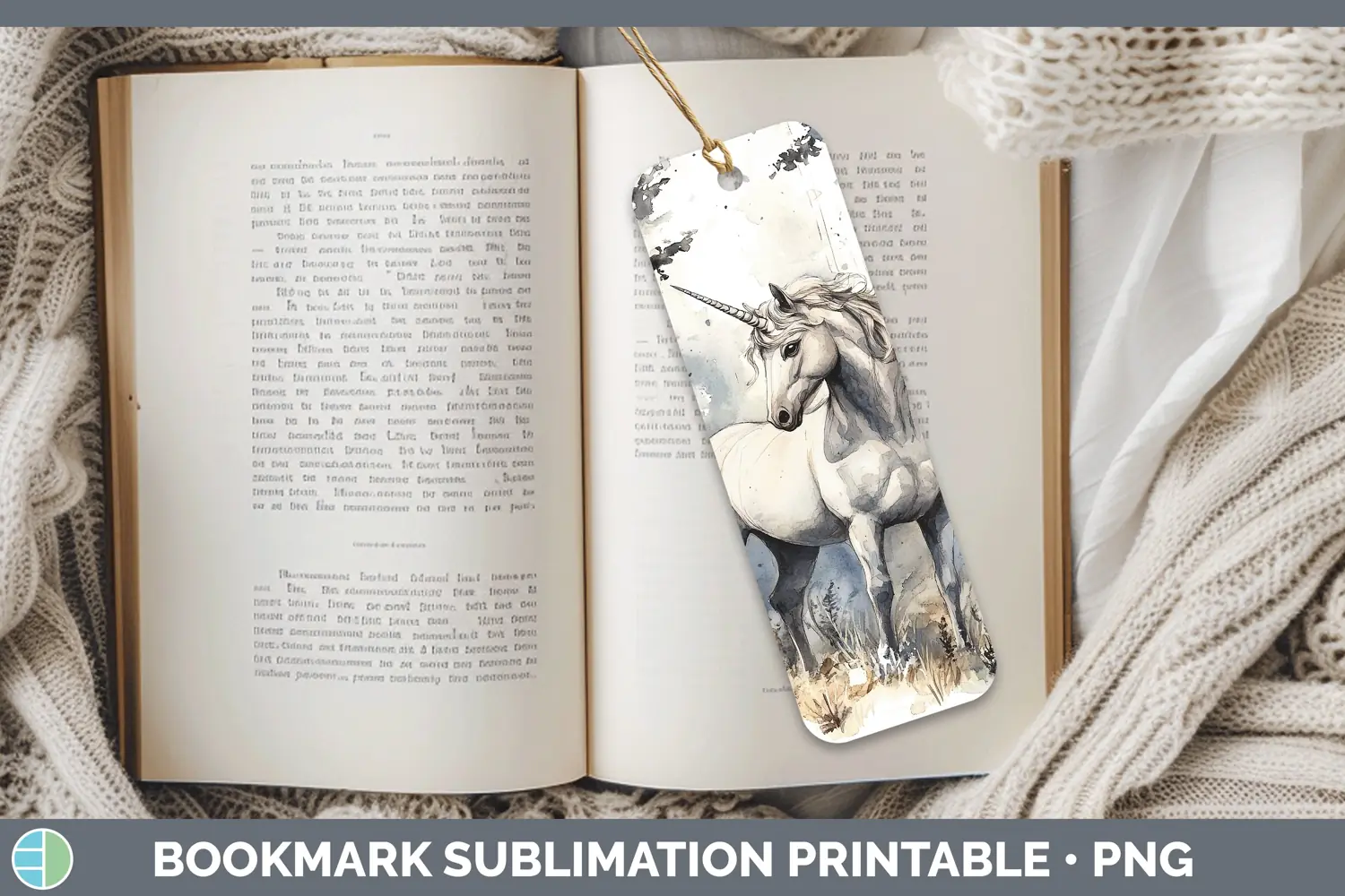 GorgeousWatercolor Bookmark design.
