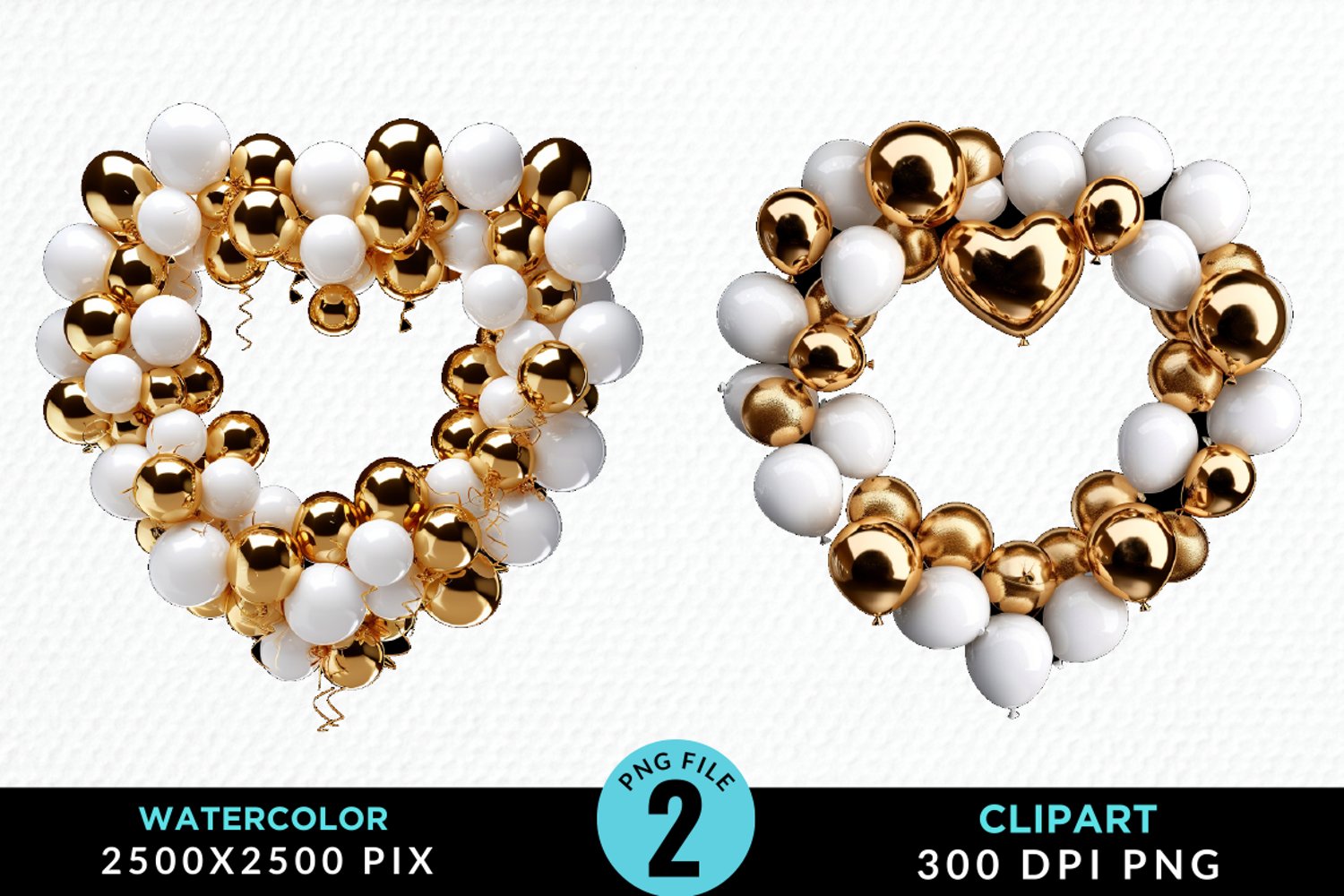 Valentines Day Heart Sublimation PNG Clipart product image 1