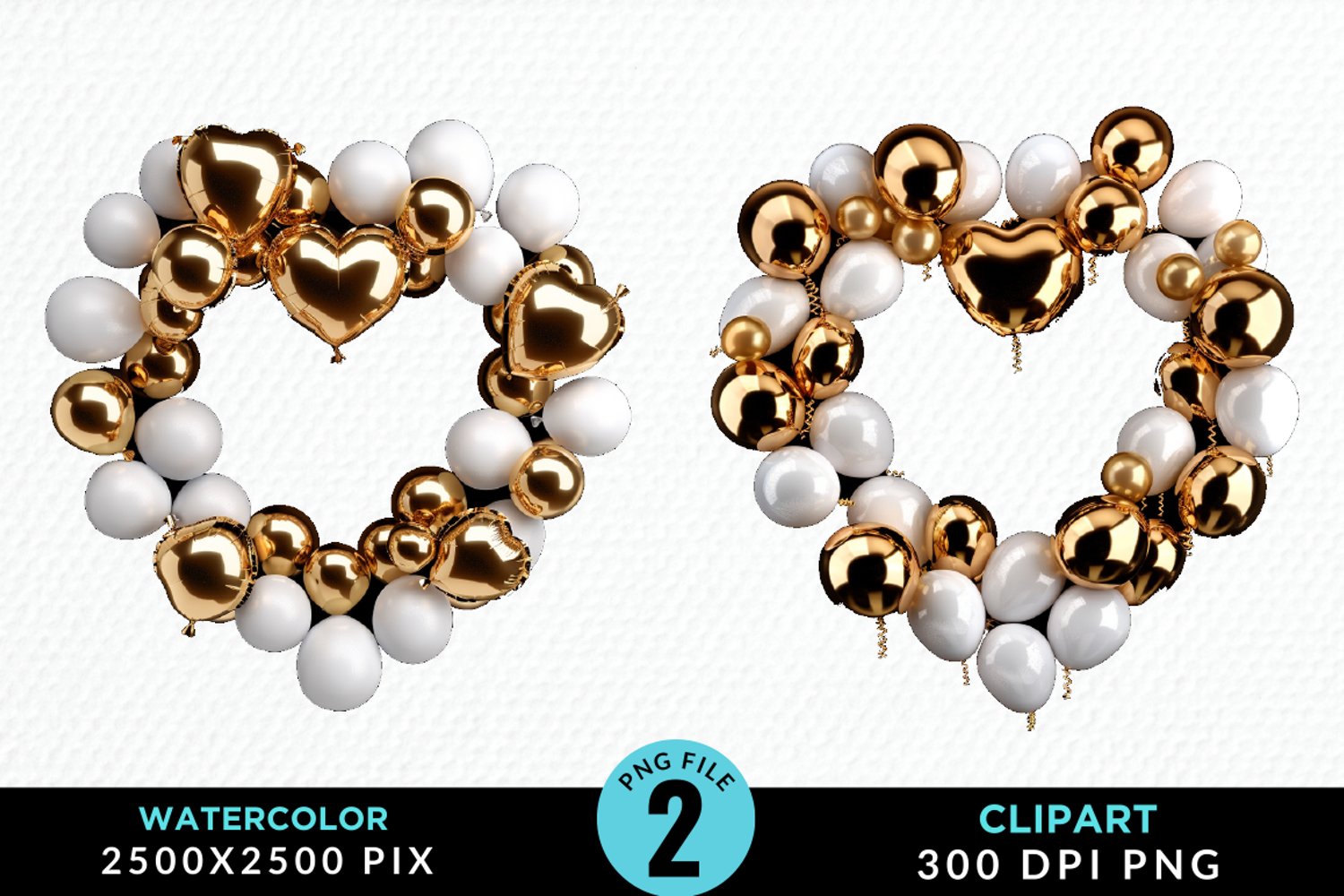 Valentines Day Heart Sublimation PNG Clipart product image 1